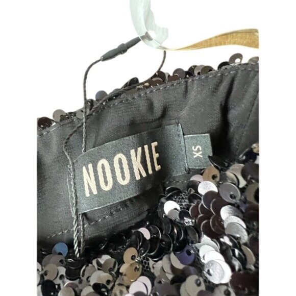 Nookie Smoke Show Skirt in Black Sequin - Picture 7 of 9